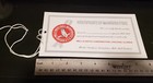 Nos Mills Antique Slot Machine Certificate Of Manufacture Bell-o-matic Tag