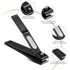 Twinwolf Nail Clippers Set  Ultra Sharp Sturdy Fingernail And Toenail Clipper 