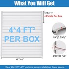 Slatwall Panels Garage Storage Panel Organizer 1  H X 4  W White Set Of 8 New