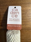 Lot Of  3  Cadence Travel Containers Bodycare Capsules Sand 6 Capsules        