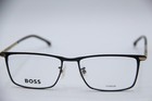 New Boss  1226 f I46 Black Gold Gunmetal Authentic Frames Eyeglasses 56-17