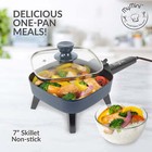 Mymini Electric Skillet  7 Inch  Gray New Free Shipping