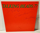 Talking Heads 77 Signed Lp Cover Tina Weymouth Jerry Harrison Chris Frantz