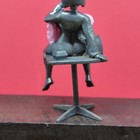 Hand Carved Bronze Mini Female Sculpture Desktop Art Decor