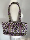 Vera Bradley Plum Petals Two Handle On The Go Shoulder Bag Retired 2 Strap Nwt