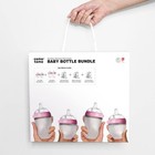 Comotomo Baby Bottle Bundle  Pink   7 Piece Set 