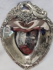 Vintage Raimond Japan Silver Plated Heart Shaped  Candy Tray Or Jewelry Dish