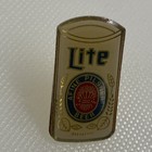 Vintage Enamel Miller Lite A Fine Pilsner Beer Can Shape 1  X 1 2  Lapel Pin
