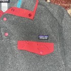 Vintage Patagonia Synchilla Snap-t Pullover Fleece Jacket Mens S Gray Red Y2k