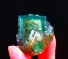 86 8g Natural Green Phantom Cube Fluorite Mineral Specimen xianghualing