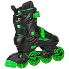 Roller Derby Green Wire Kids  Inline-quad Combo Skates - Black green  12-2 