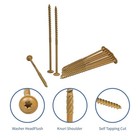 Lag Screws 6 Inch  50pcs Heavy Duty Construction Screw  Structural Wood Screw