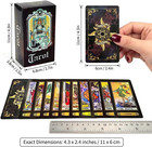 Tarot Cards Deck  78 Holographic Classic Tarot Cards With Surface Laser With Eng