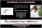 Robert Allenby Authentic Signed Pga Golf 3x5 Notecard W cert Autographed A0001