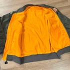 Ma-1 Pilot Bomber Jacket 2xl Rothco Green Orange Vtg Military Patches Veteran