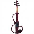 Full Size 4 4 Solid Wood Electric   Silent Violin With Case Bow Rosin Headphone