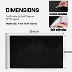 60x20in Self Adhesive Faux Suede Fabric Wrap Film Sticker Stretch Diy Car Decor