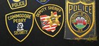 Lot Of 6 Vintage Ohio   Virginia Police Patches Clay Center  Woodville  Fremont