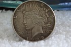 1923-d  1 Silver Peace Dollar - Strong Luster - Pattern Toning - 0 9oz