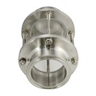 3  76mm Pipe Od Clear Flow Sanitary Sight Glass Tri Clamp Stainless Steel Ss316 