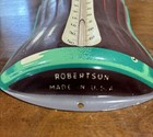 1950s 1960s Coca-cola Tin Bottle Thermometer Sign Robertson Usa Coke Advertising