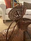 Vintage Large Thai Rattan Fish Trap Basket In Perfect Condition