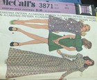 Vtg Retro 1973 Mccall   s Carefree Pattern 3871 Maxi   Mini Dress Misses Size 10