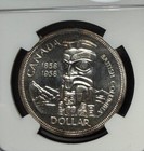1958 Canada Silver Dollar - Ngc - Prooflike-67 -  017