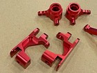 Aluminum Front C Hub carrier rear Hub Set For Traxxas 1 10 Hoss 4x4 Vxl Red
