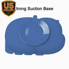 Silicone Baby Plates With Suction divided Placemat Dish For Toddlers And Kids   