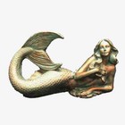 Mermaid Sculpture Statue Sexy Siren Nautical Beach Pool Outdoor Porch Yard Decor