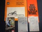 Vintage Stihl Chainsaw Owner   s Manual  Brochure  Sales Receipt