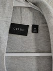 Cyrus Womens Plus 1x Gray black Colorblock Open Front V-neck Cardigan Pockets