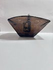 Vintage Japanese Rice Basket   Wood And Metal Details 