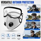Five Color Dust Mask Reusable Respirator Face Mask With Activated Carbon Filters