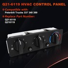 Hvac A c Heater Climate Control Module Panel Switch For Peterbilt Truck Q21-6119