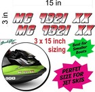Boat Registration Numbers   Letters 2 Pack 3  X 15  Boat   Jetski Stickers X2gr