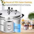 12 Qt Pressure Cooker Aluminum Pressure Canner W  Canning Rack Fast Steaming