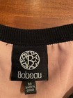 Bobeau Women   s Pink Long Sleeve Elastic Waist Pullover Sweatshirt Blouse Sz M