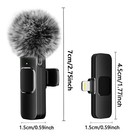 Lavalier Microphone Wireless Audio Video Recording Mini Mic For Android iphone