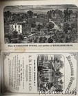 Ca1870 s Excelsior Spring Water Saratoga Springs  New York Folding Brochure
