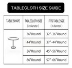 Beautiful Elastictized Edge Stretch Fit Vinyl Table Cover- Mosaic 36-48incs