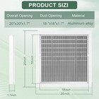 20 x20  Gable Vent - Premium Aluminum   filter Screen For Removable  Ideal For Gab