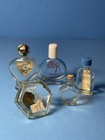 Vintage Lot Of 5 Miniature Glass Perfume Bottles Empty
