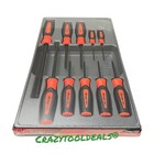 Snap-on Tools New Sgab1000bo Orange 10 Pc Ball Hex Soft Grip Sae 3 32-3 8   Usa