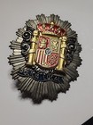 Vintage Spanish Police Badge Policia Municipal Rare Juan Carlos Era Local Police