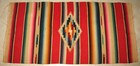 Vintage Chimayo New Mexico Handwoven Wool Textile - 20  X 10 