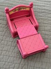 Vintage Fisher Price Briarberry Bears Pink Bed Dresser Mirror Furniture Lot
