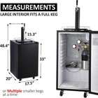 Full Size Beer Kegerator Single Tap Draft Beer Dispenser Kegerator Keg Beer Cool