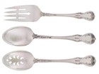 Towle Old Master Sterling Silver Serving Set 1942 Pierced Spoon Meat Fork 215g